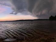Storm rolling in on Toledo Lake